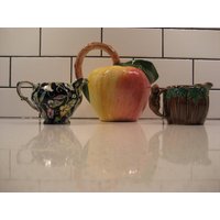 Vintage Kanne Milchkännchen Sammlung Royal Winton Morning Glory 50Er Jahre Handbemalter 3D Beaver Griff Handgemachter Apfel 80Er Ahornsirup Geschenk von 222nest
