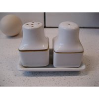 Vintage Royal Doulton British Airways Salz Pfeffer & Butter Pat Tablett Erste Klasse Individuelle Minis Wappen Flugzeug Andenken Reisegeschenk von 222nest
