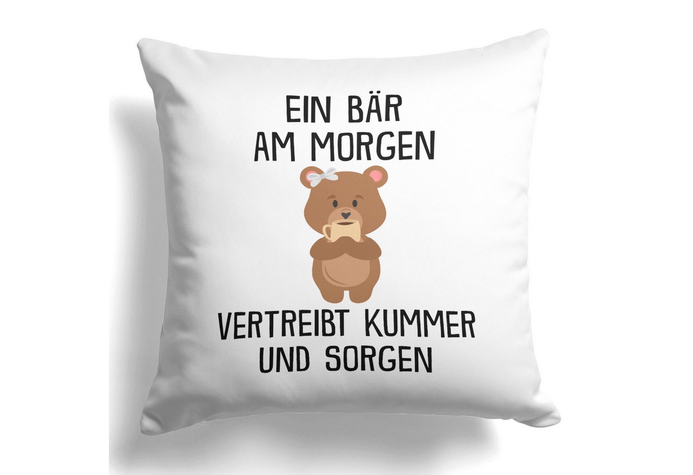 22Feels Dekokissen Bär Lustig Deko Süß Tier Geschenk Frauen Männer Couch Humor, Deko mit Persönlichkeit von 22Feels