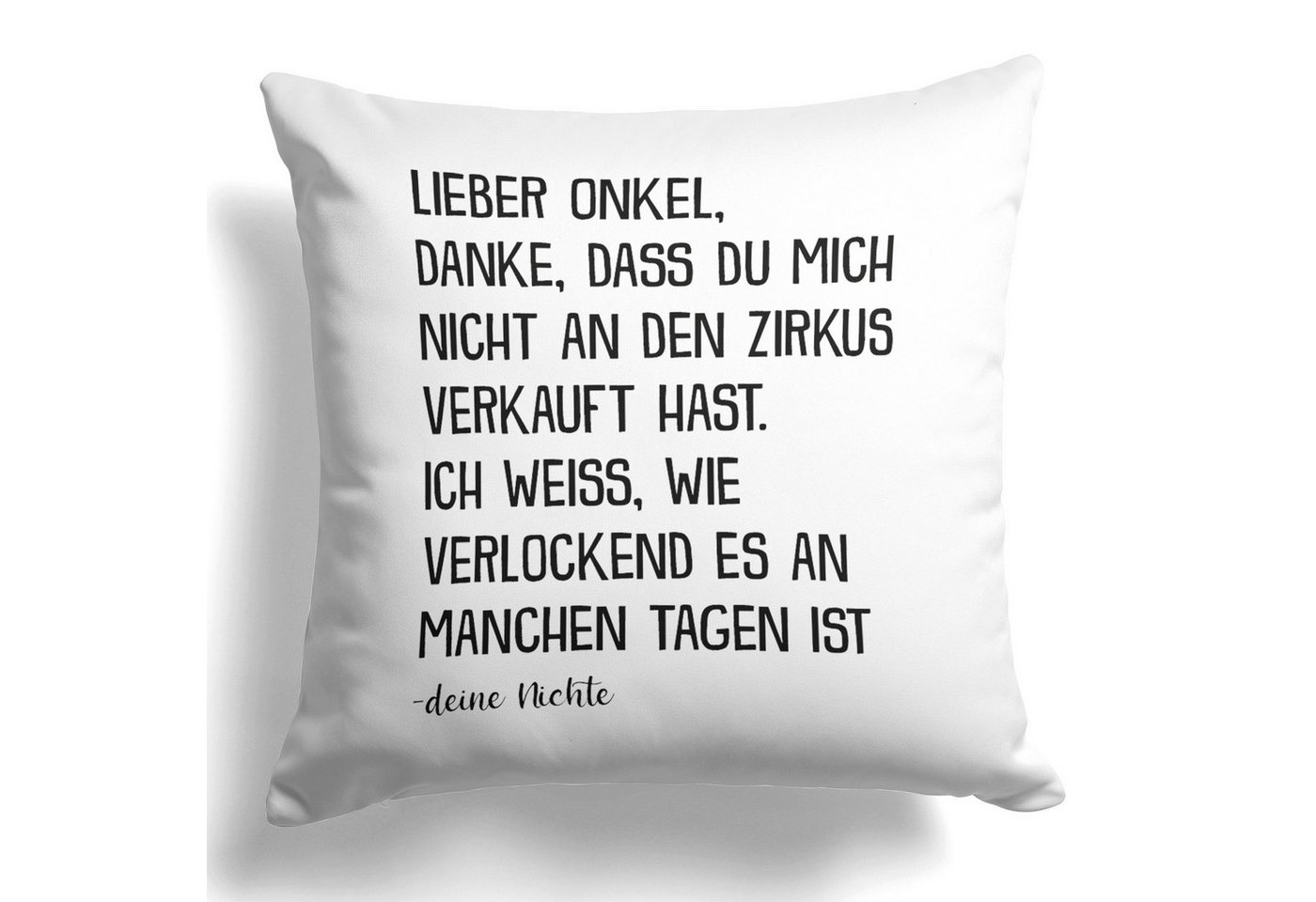 22Feels Dekokissen Bester Onkel Geschenk v. Nichte Geburtstag Weihnachten Deko Männer, Deko mit Persönlichkeit von 22Feels