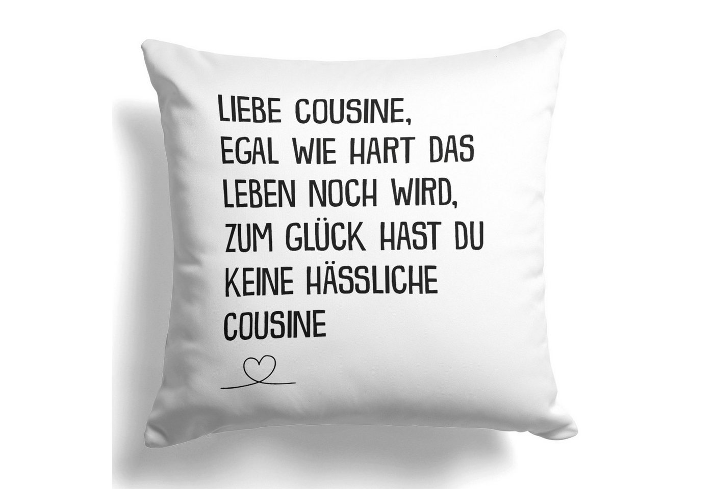 22Feels Dekokissen Cousine Geschenk von Cousine Geburtstag Frauen Mädchen Deko Du Wirst, Deko mit Persönlichkeit von 22Feels