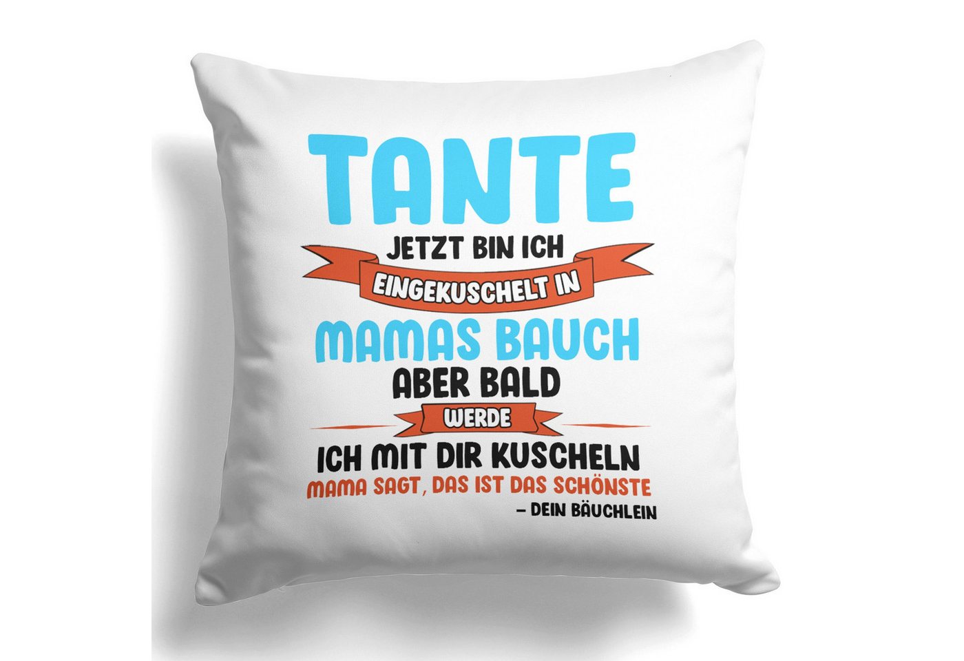 22Feels Dekokissen Du Wirst Tante Schwangerschaft Geschenk Frauen Deko Damen Spruch, Deko mit Persönlichkeit von 22Feels