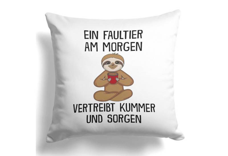 22Feels Dekokissen Faultier Lustig Deko Süß Tier Geschenk Frauen Männer Couch Humor, Deko mit Persönlichkeit von 22Feels