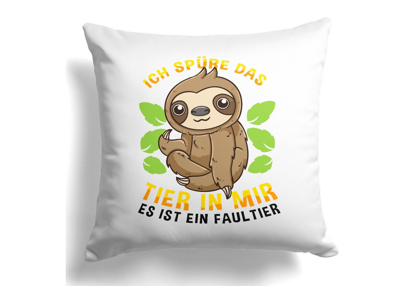 22Feels Dekokissen Faultier Lustig Deko Süß Tier Geschenk Frauen Männer Couch Humor, Deko mit Persönlichkeit von 22Feels