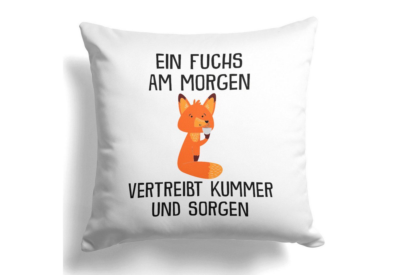 22Feels Dekokissen Fuchs Lustig Deko Süß Tier Geschenk Frauen Männer Couch Humor, Deko mit Persönlichkeit von 22Feels