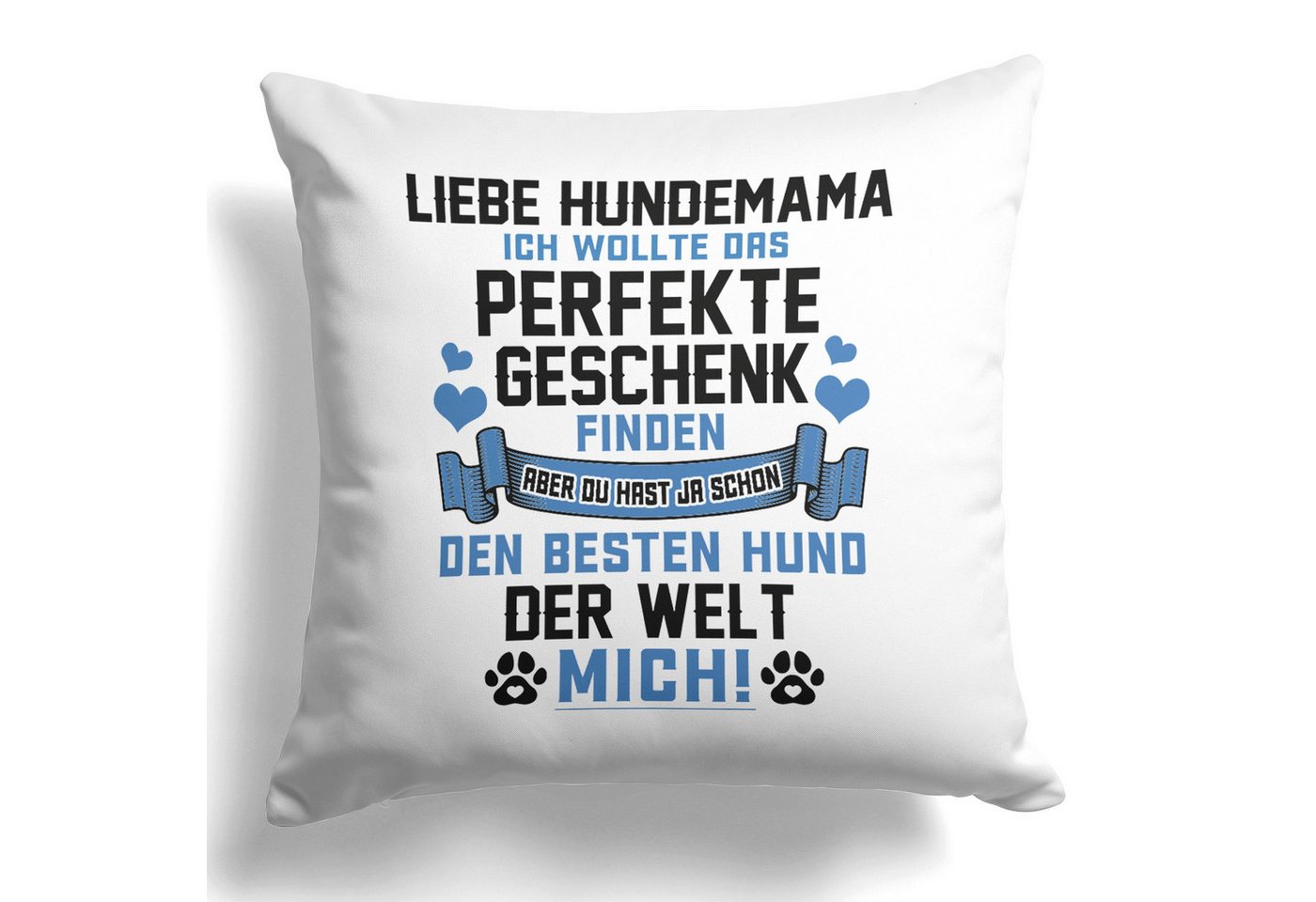 22Feels Dekokissen Hundemama Geschenk Frauchen Hund Deko Frauen Hundeliebe Couch Welpe, Deko mit Persönlichkeit von 22Feels