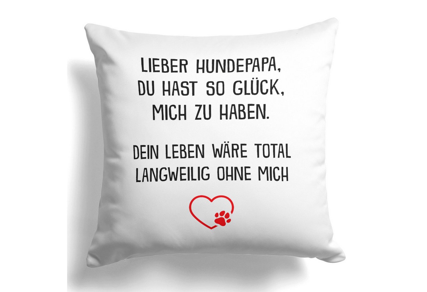 22Feels Dekokissen Hundepapa Geschenk Herrchen Hund Deko Männer Hundeliebe Couch, Deko mit Persönlichkeit von 22Feels