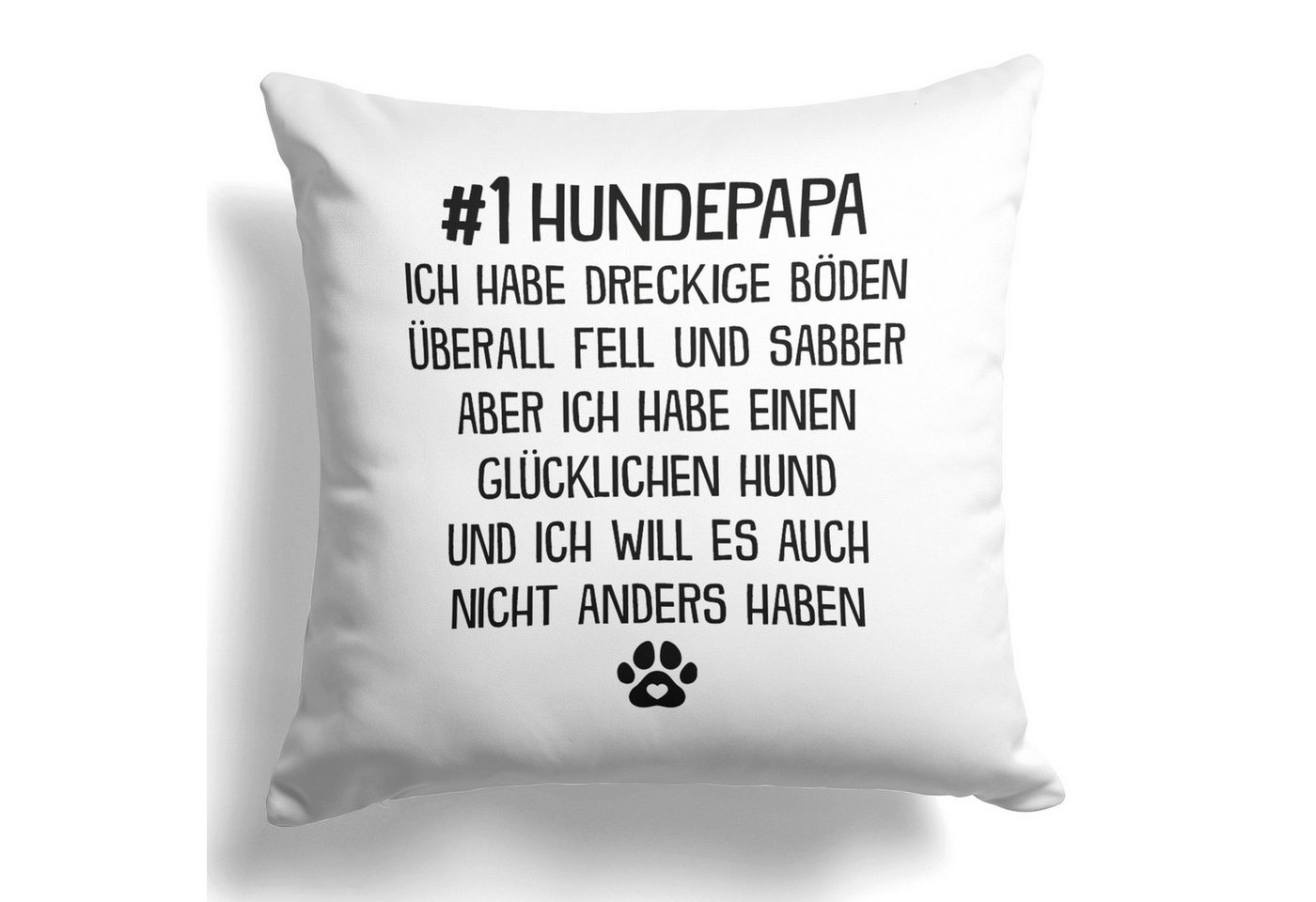 22Feels Dekokissen Hundepapa Geschenk Herrchen Hund Deko Männer Hundeliebe Couch, Deko mit Persönlichkeit von 22Feels