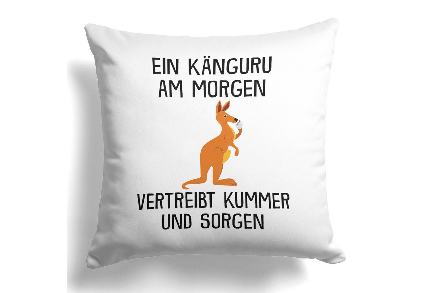 22Feels Dekokissen Känguru Lustig Deko Süß Tier Geschenk Frauen Männer Couch Humor, Deko mit Persönlichkeit von 22Feels