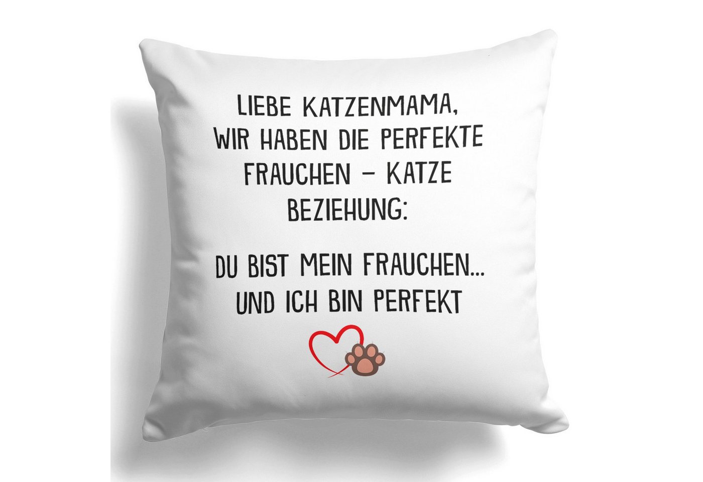 22Feels Dekokissen Katzenmama Geschenk Frauchen Katze Deko Frauen Katzenliebe Couch Kater, Deko mit Persönlichkeit von 22Feels