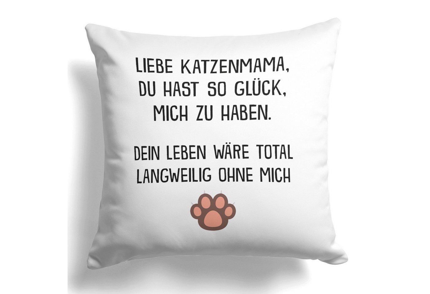 22Feels Dekokissen Katzenmama Geschenk Frauchen Katze Deko Frauen Katzenliebe Couch Kater, Deko mit Persönlichkeit von 22Feels