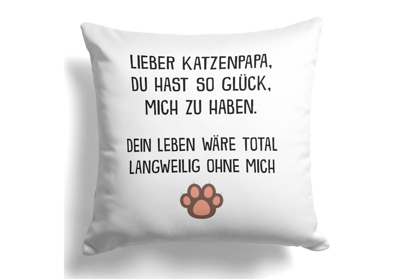 22Feels Dekokissen Katzenpapa Geschenk Herrchen Katze Deko Männer Katzenliebe Couch Kater, Deko mit Persönlichkeit von 22Feels