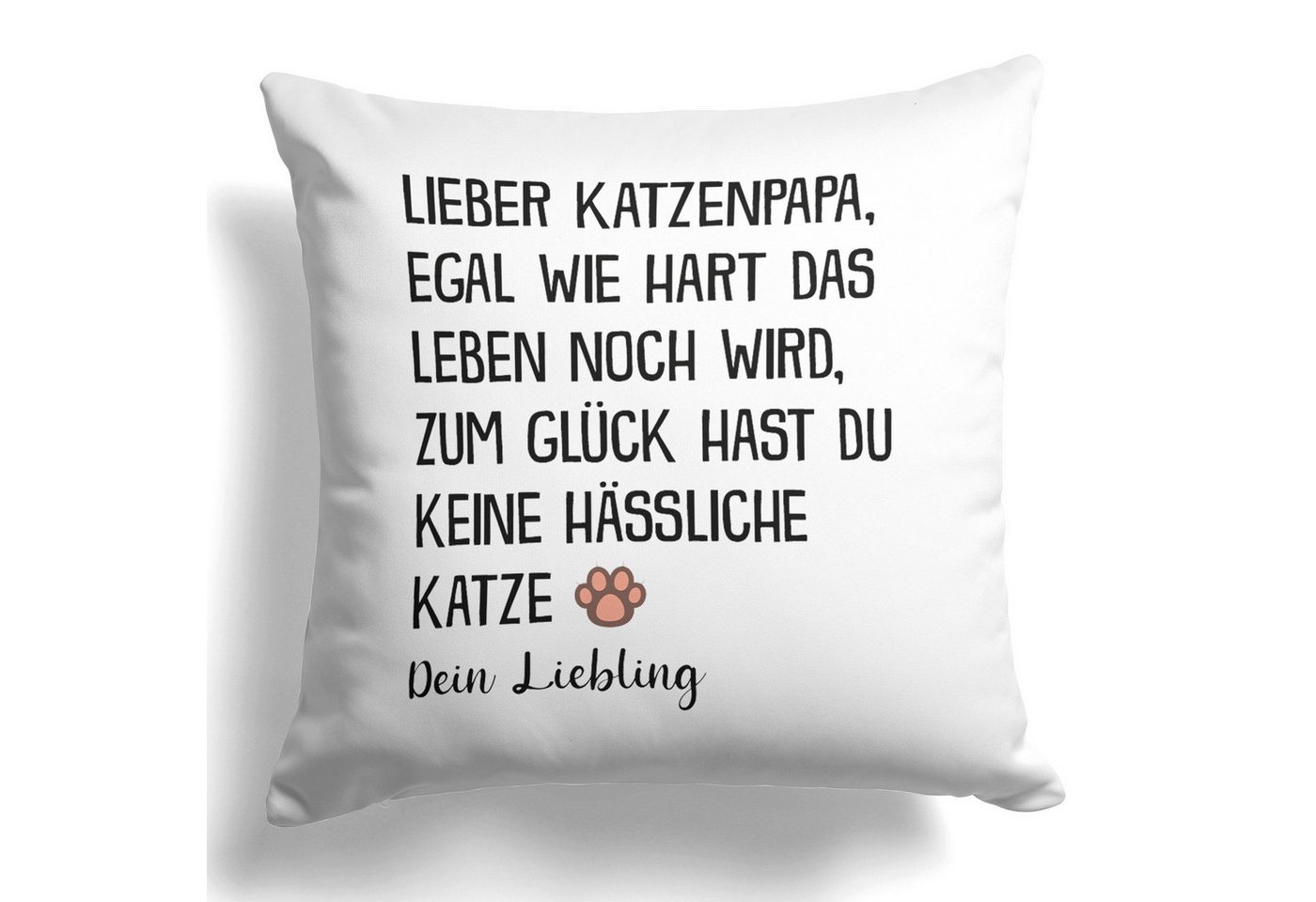 22Feels Dekokissen Katzenpapa Geschenk Herrchen Katze Deko Männer Katzenliebe Couch Kater, Deko mit Persönlichkeit von 22Feels