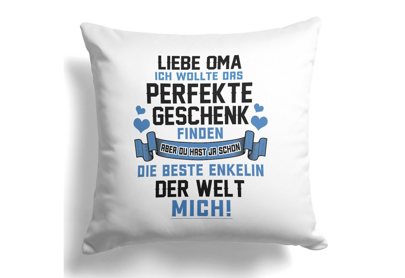 22Feels Dekokissen Oma Geschenk v. Enkelin Geburtstag Weihnachten Frauen Deko Grossmutter, Deko mit Persönlichkeit von 22Feels