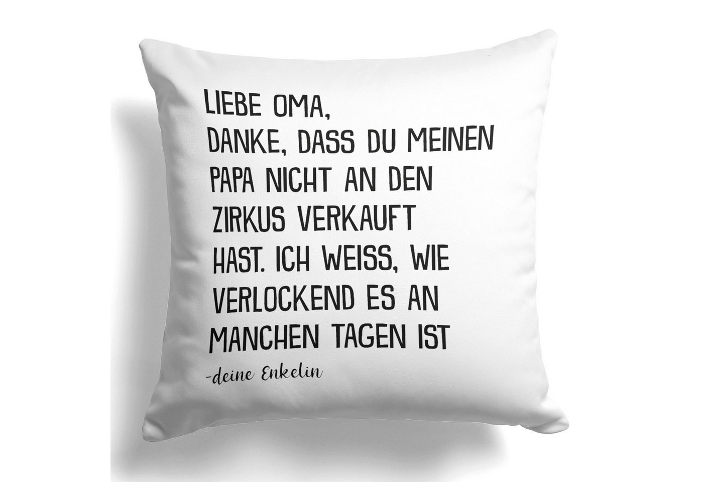 22Feels Dekokissen Oma Geschenk v. Enkelin Geburtstag Weihnachten Frauen Deko Grossmutter, Deko mit Persönlichkeit von 22Feels