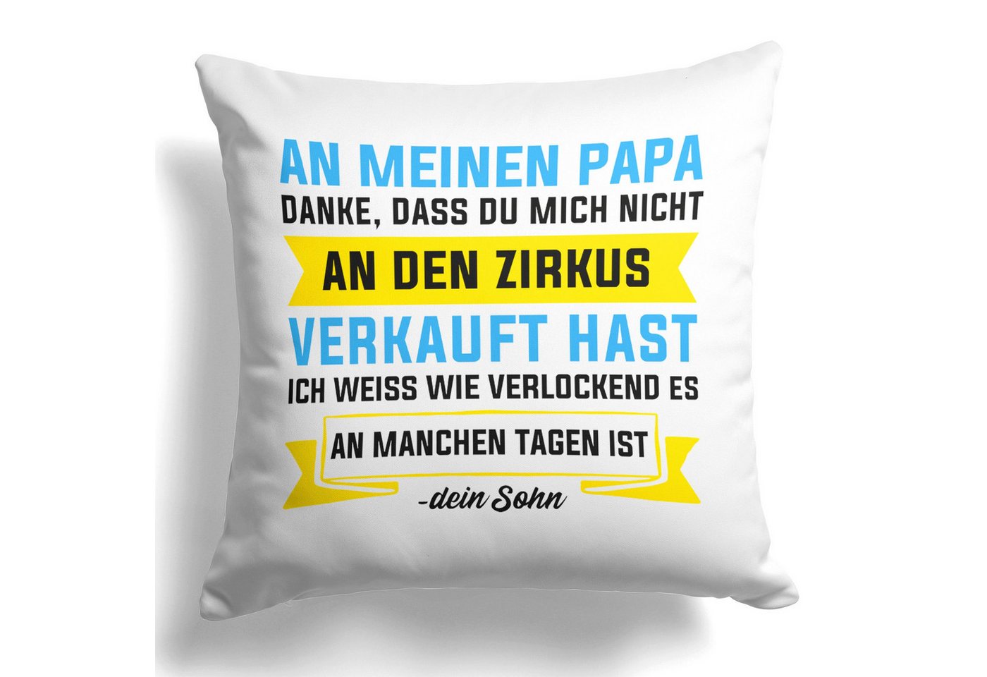 22Feels Dekokissen Papa Geschenk v. Sohn Vater Vatertag Geburtstag Weihnachten Männer, Deko mit Persönlichkeit von 22Feels