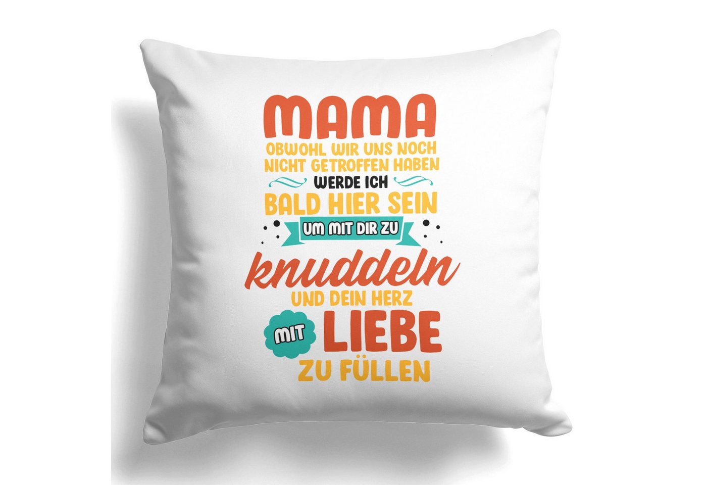 22Feels Dekokissen Schwangerschaft Geschenk Frauen Werdende Mama Muttertag Mom To Be Bald, Deko mit Persönlichkeit von 22Feels