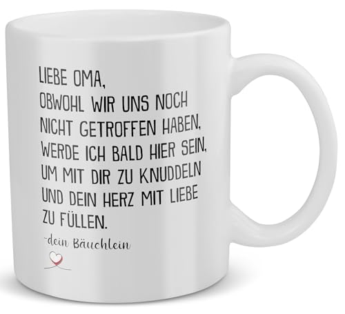 22Feels Du Wirst Oma Tasse Schwangerschaft Geschenk von Baby Werdende Grossmutter Geburtstag Muttertag Omi To Be Bald Verkünden, Kaffeetasse Frauen von 22Feels