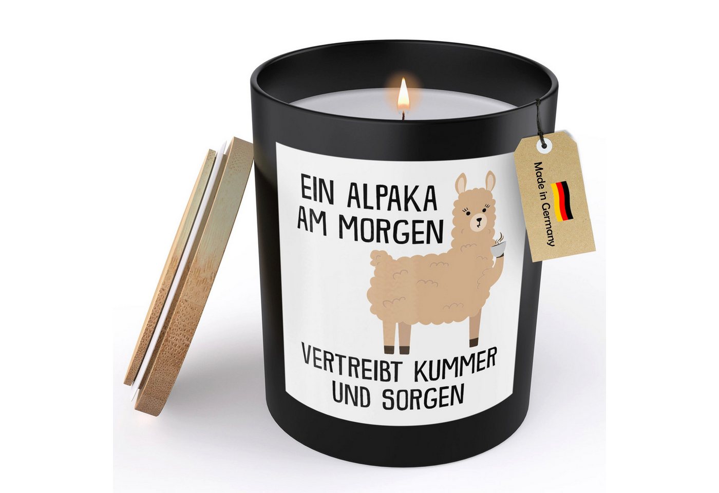 22Feels Duftkerze Deko Alpaka Lustig Süß Tier Geschenk Frauen Männer Couch Humor, MADE IN GERMANY, Europäisches Sojawachs, Handgegossen 22Feels Duftkerze Deko Alpaka Lustig Süß Tier Geschenk Frauen Männer Couch Humor, MADE IN GERMANY, Europäisches Sojawachs, Handgegossen von 22Feels