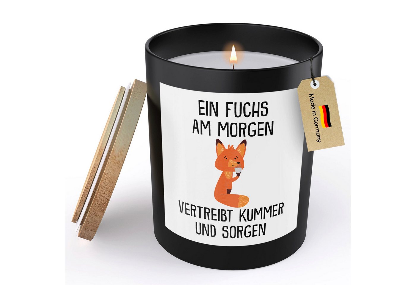 22Feels Duftkerze Deko Fuchs Lustig Süß Tier Geschenk Frauen Männer Couch Humor, MADE IN GERMANY, Europäisches Sojawachs, Handgegossen 22Feels Duftkerze Deko Fuchs Lustig Süß Tier Geschenk Frauen Männer Couch Humor, MADE IN GERMANY, Europäisches Sojawachs, Handgegossen von 22Feels