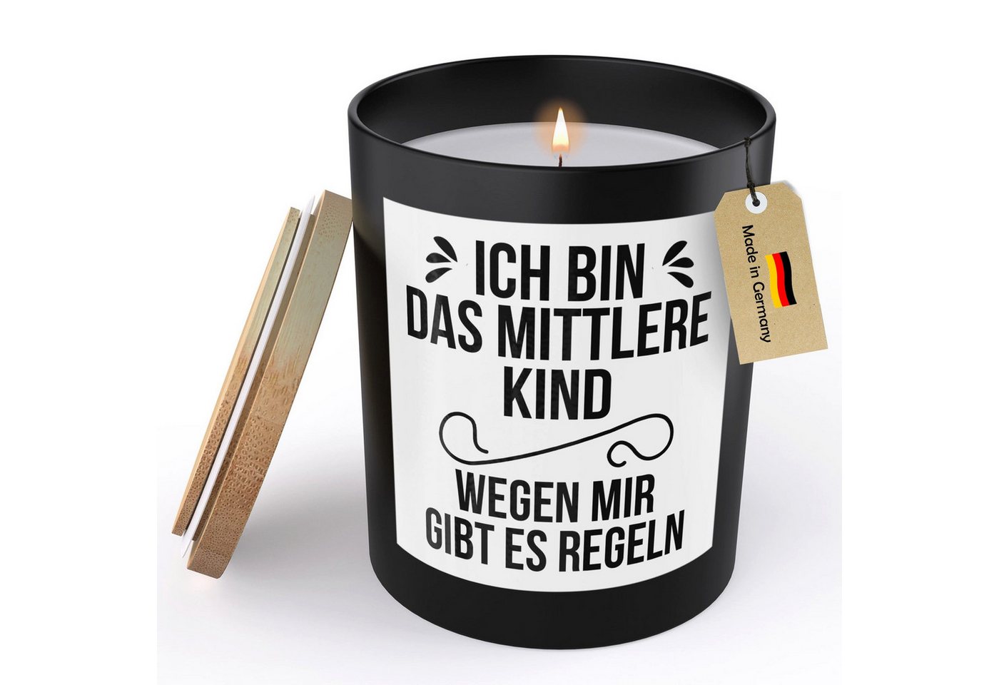 22Feels Duftkerze Deko Geschwister Geschenk Mittleres Kind Bruder Schwester Mädchen Jung, MADE IN GERMANY, Europäisches Sojawachs, Handgegossen 22Feels Duftkerze Deko Geschwister Geschenk Mittleres Kind Bruder Schwester Mädchen Jung, MADE IN GERMANY, Europäisches Sojawachs, Handgegossen von 22Feels