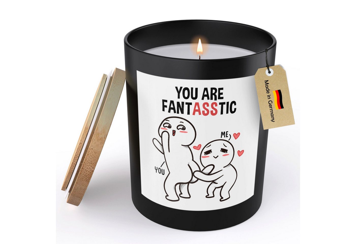 22Feels Duftkerze Deko Jahrestag Geschenk Hochzeitstag Frauen Mann Freundin Valentinstag, MADE IN GERMANY, Europäisches Sojawachs, Handgegossen von 22Feels