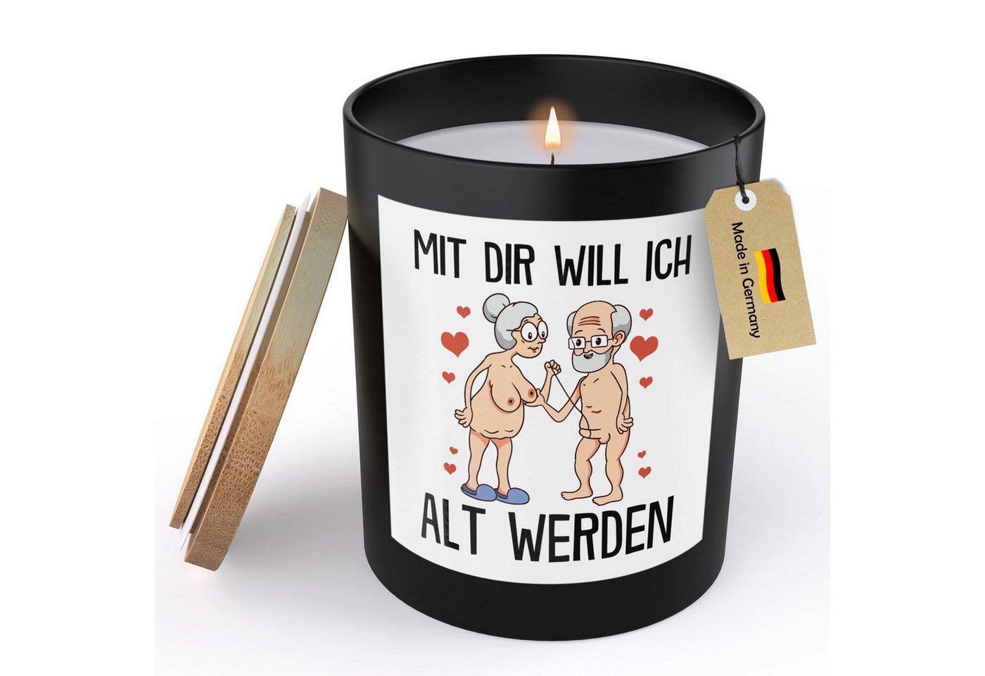 22Feels Duftkerze Deko Jahrestag Geschenk Paar Hochzeitstag Frauen Freundin Valentinstag, MADE IN GERMANY, Europäisches Sojawachs, Handgegossen von 22Feels