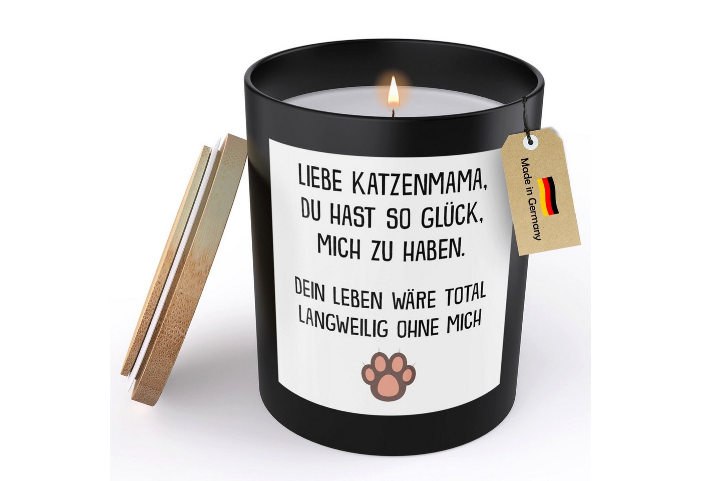 22Feels Duftkerze Deko Katzenmama Geschenk Frauchen Katze Frauen Katzenliebe Couch Kater, MADE IN GERMANY, Europäisches Sojawachs, Handgegossen 22Feels Duftkerze Deko Katzenmama Geschenk Frauchen Katze Frauen Katzenliebe Couch Kater, MADE IN GERMANY, Europäisches Sojawachs, Handgegossen von 22Feels
