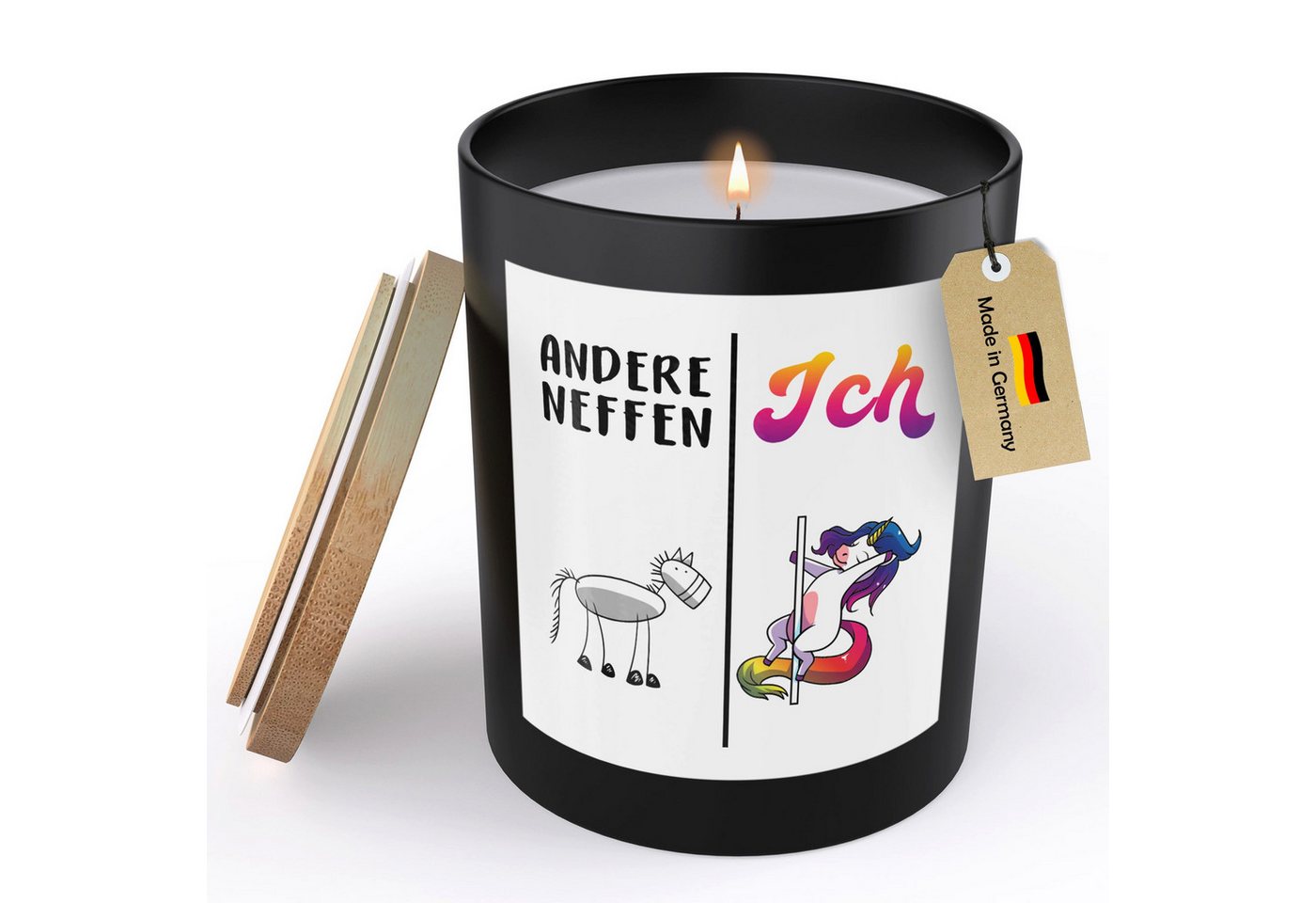 22Feels Duftkerze Deko Neffe Geschenk 18. Geburtstag Jungs Firmung Weihnachten Abschluss, MADE IN GERMANY, Europäisches Sojawachs, Handgegossen von 22Feels