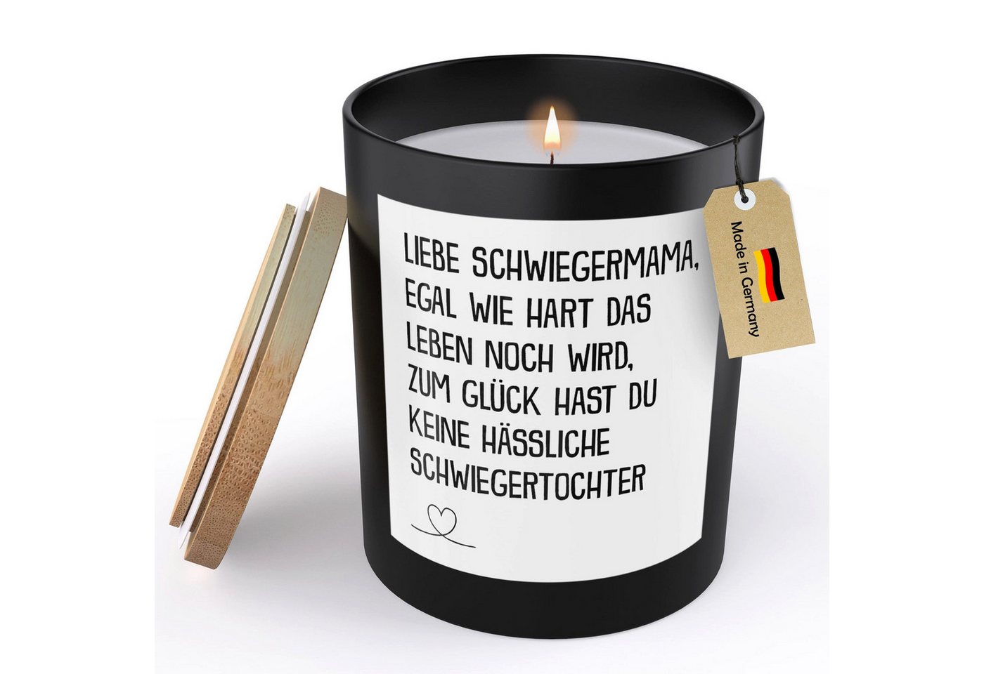 22Feels Duftkerze Deko Schwiegermama Geschenk von Braut Hochzeit Schwiegertochter Frauen, MADE IN GERMANY, Europäisches Sojawachs, Handgegossen von 22Feels