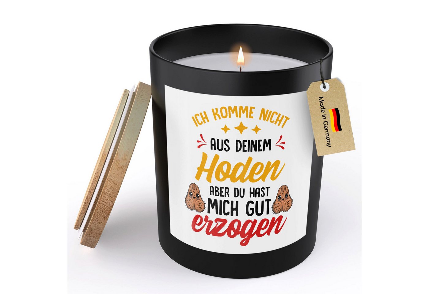 22Feels Duftkerze Deko Stiefvater Geschenk Vatertag Geburtstag Bonus Papa Stiefpapa Mann, MADE IN GERMANY, Europäisches Sojawachs, Handgegossen von 22Feels