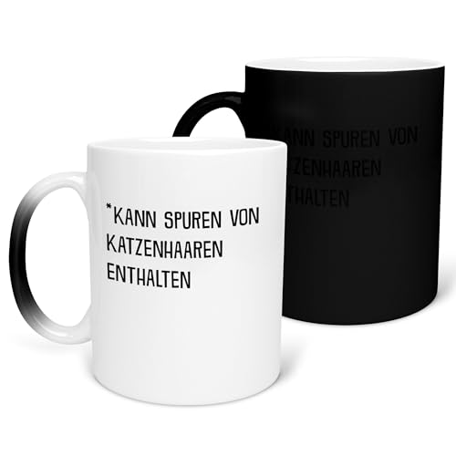 22Feels Farbwechsel Zauber-Tasse - Katze Spruch Lustig Frauen Geschenk Katzenmama, Cat Mom, Katzenbaby, Kaffeetasse Haferl Mädchen von 22Feels