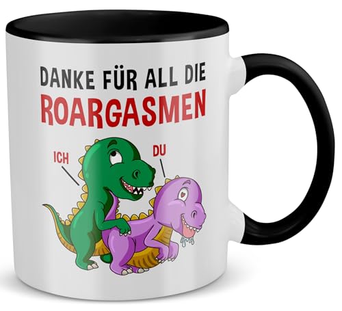 22Feels Jahrestag Geschenk für Frauen, Freundin Ehefrau Sie, Paar Tasse, Beziehung, Valentinstag, Liebe Spruch Kaffeetasse (Zweifarbig Weiss-Schwarz) von 22Feels