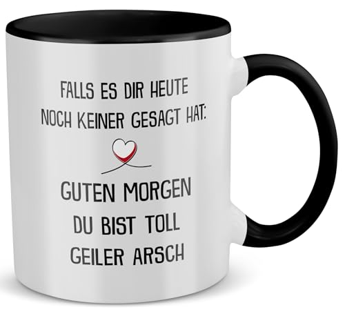 22Feels Jahrestag Geschenk für Frauen und Männer, Ihn Sie, Pärchen Paar Tasse, Beziehung, Valentinstag, Hochzeitstag, Freund Freundin, Ehemann Ehefrau Spruch (Zweifarbig Weiss-Schwarz) von 22Feels