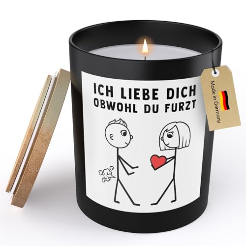 22Feels Männer Geschenk Spruchkerze "Ich Liebe Dich Obwohl" Jahrestag Hochzeitstag Ehemann Sojawachs Kerze im Glas Freund Partner Valentinstag Ihn Handgemacht Duft Nachhaltig - ZITRUS 22Feels Männer Geschenk Spruchkerze "Ich Liebe Dich Obwohl" Jahrestag Hochzeitstag Ehemann Sojawachs Kerze im Glas Freund Partner Valentinstag Ihn Handgemacht Duft Nachhaltig - ZITRUS von 22Feels