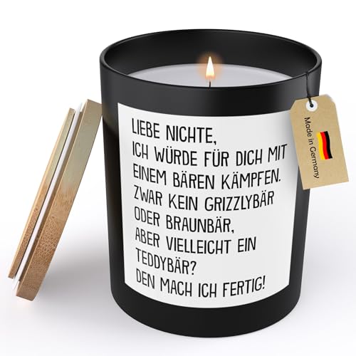 22Feels Nichte Geschenk Spruchkerze "Mit Einem Bären Kämpfen" Geburtstag Abitur Bachelor Sojawachs Kerze im Glas Handgemacht Bachelor mit Spruch Duft Deko Vegan Nachhaltig - ZITRUS 22Feels Nichte Geschenk Spruchkerze "Mit Einem Bären Kämpfen" Geburtstag Abitur Bachelor Sojawachs Kerze im Glas Handgemacht Bachelor mit Spruch Duft Deko Vegan Nachhaltig - ZITRUS von 22Feels