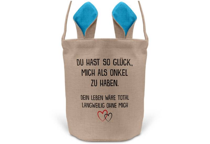 22Feels Osternest Neffe Nichte Kinder Osterkorb v. Onkel Geschenk Blau Ostern Deko, In Deutschland Bedruckt von 22Feels