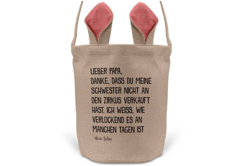 22Feels Osternest Papa Osterkorb v. Sohn Vater Henkel Geschenk Pink Ostern Deko, In Deutschland Bedruckt von 22Feels
