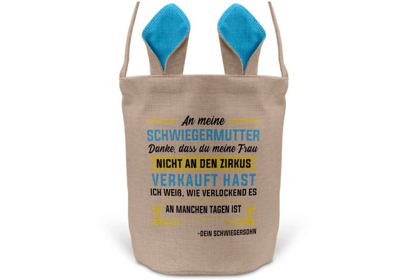 22Feels Osternest Schwiegermama Osterkorb v. Schwiegersohn Geschenk Blau Ostern Deko, In Deutschland Bedruckt von 22Feels
