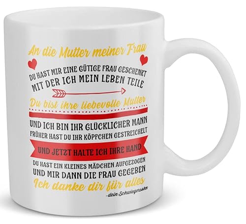 22Feels Schwiegermutter Tasse Schwiegermama Geschenk Muttertag Schwiegereltern Hochzeit Geburtstag von Schwiegersohn von 22Feels