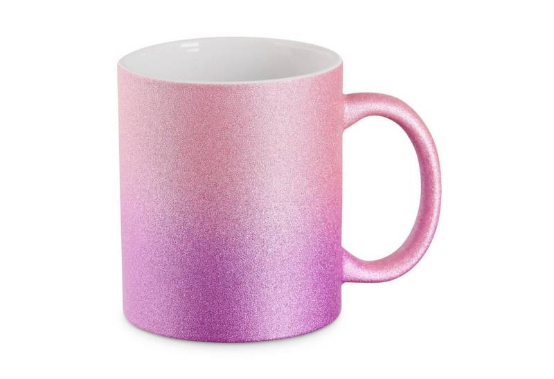 22Feels Tasse 5x Sublimation Rohling Glitzer Keramik 325ml (11oz) Farbig PINK/LILA von 22Feels