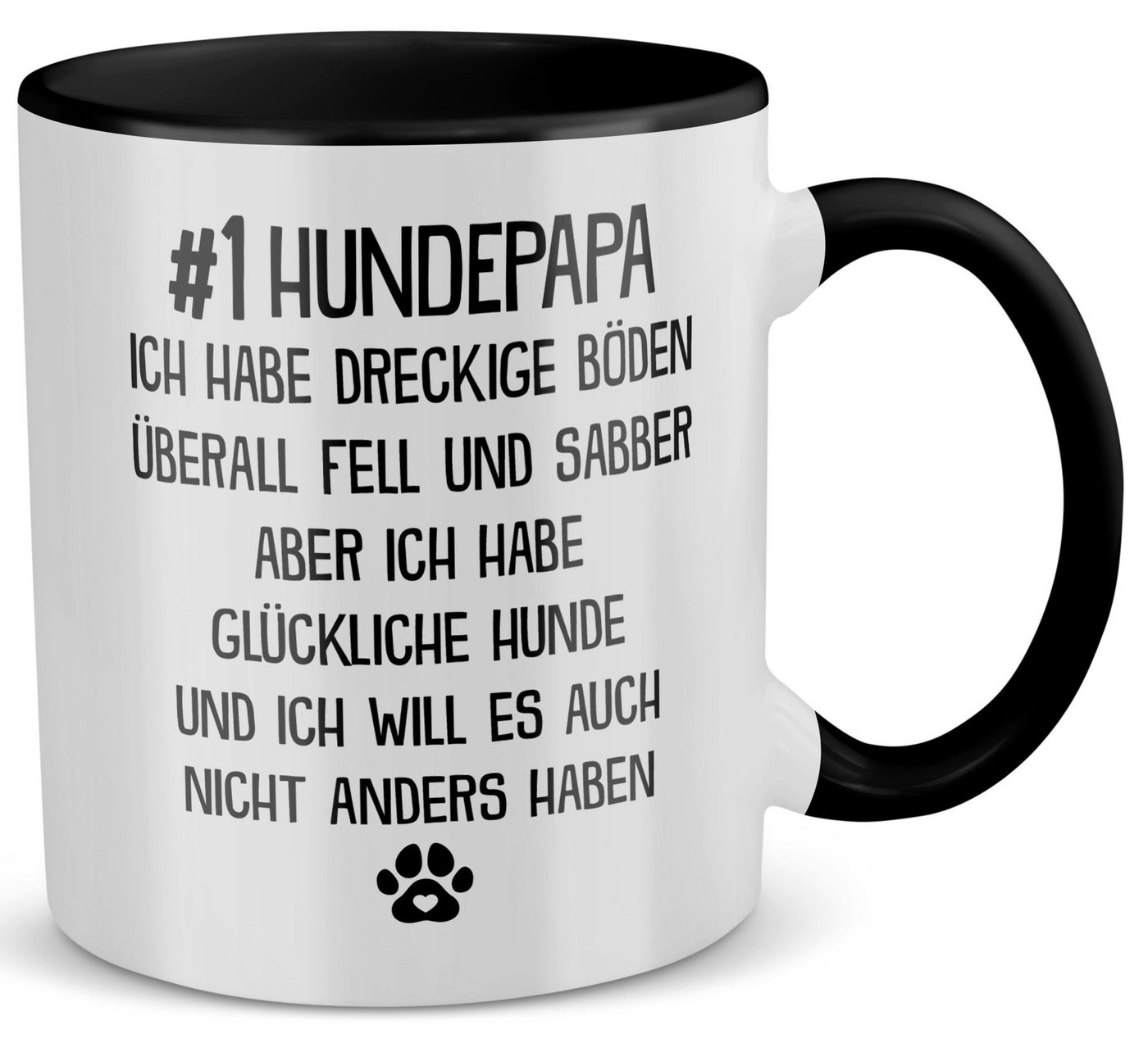 22Feels Tasse Bester Hundepapa Herrchen Geschenk Hundeliebe Welpe Kaffeetasse Hund, Keramik, Made in Germany, Spülmaschinenfest, Zweifarbig 22Feels Tasse Bester Hundepapa Herrchen Geschenk Hundeliebe Welpe Kaffeetasse Hund, Keramik, Made in Germany, Spülmaschinenfest, Zweifarbig von 22Feels