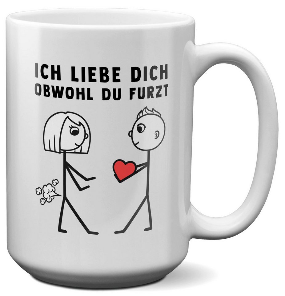 22Feels Tasse Ich Liebe Dich Frauen Geschenk Jahrestag Valentinstag Hochzeitstag Sie, Keramik, XL, Made In Germany, Spülmaschinenfest von 22Feels