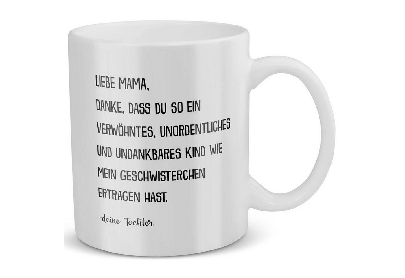 22Feels Tasse Mama Geschenk Muttertag von Tochter Mutter Geburtstag Kaffee Frauen, Keramik, Made in Germany, Spülmaschinenfest von 22Feels