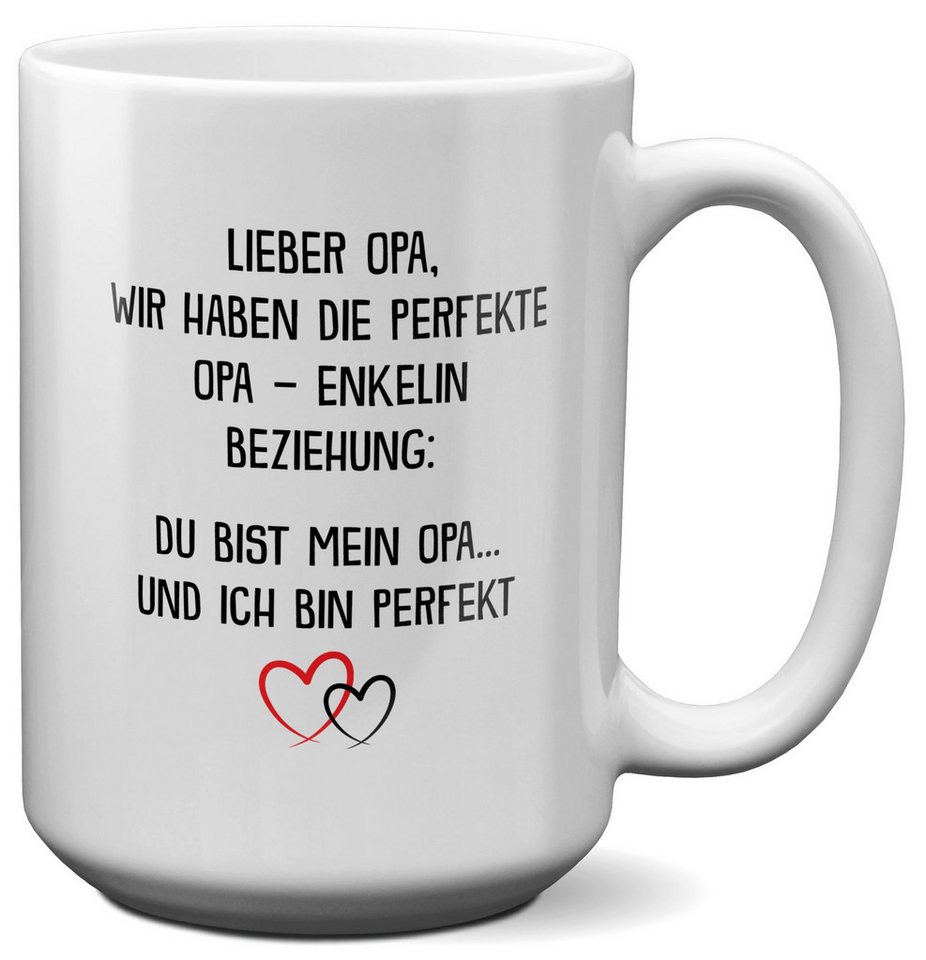 22Feels Tasse Opa Geschenk von Enkelin Geburtstag Grossvater Kaffeetasse Mann Rente, Keramik, XL, Made In Germany, Spülmaschinenfest 22Feels Tasse Opa Geschenk von Enkelin Geburtstag Grossvater Kaffeetasse Mann Rente, Keramik, XL, Made In Germany, Spülmaschinenfest von 22Feels