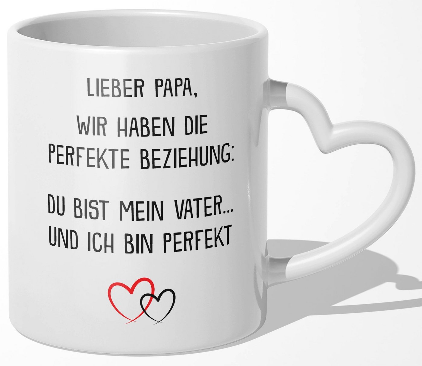 22Feels Tasse Papa Geschenk Vatertag Vater Geburtstag Herrentag Männer Weihnachten, Keramik, Made In Germany, Spülmaschinenfest, Herzhenkel von 22Feels