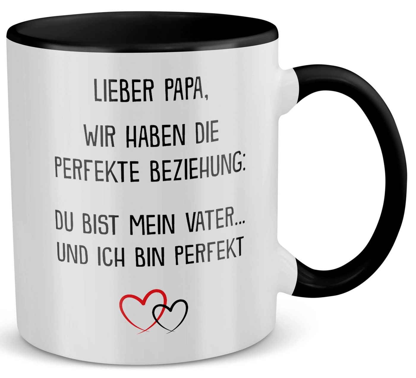 22Feels Tasse Papa Geschenk Vatertag Vater Geburtstag Herrentag Männer Weihnachten, Keramik, Made in Germany, Spülmaschinenfest, Zweifarbig von 22Feels