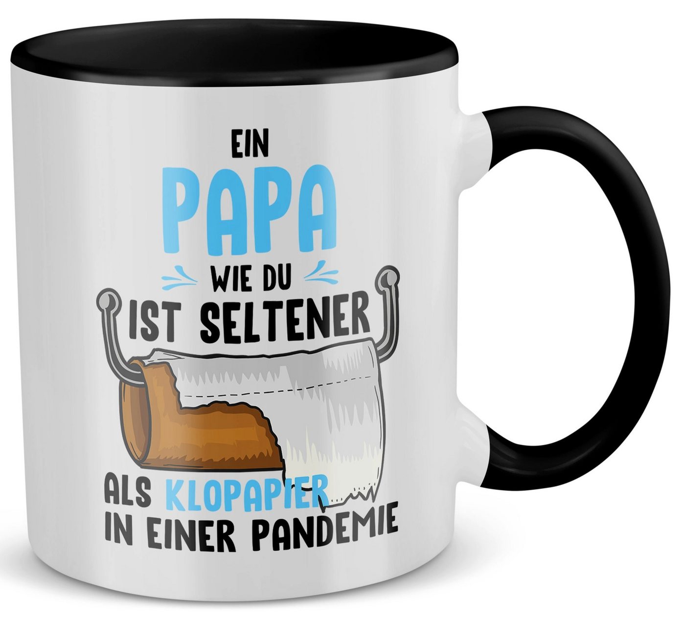 22Feels Tasse Papa Geschenk Vatertag Vater Geburtstag Herrentag Männer Weihnachten, Keramik, Made in Germany, Spülmaschinenfest, Zweifarbig von 22Feels