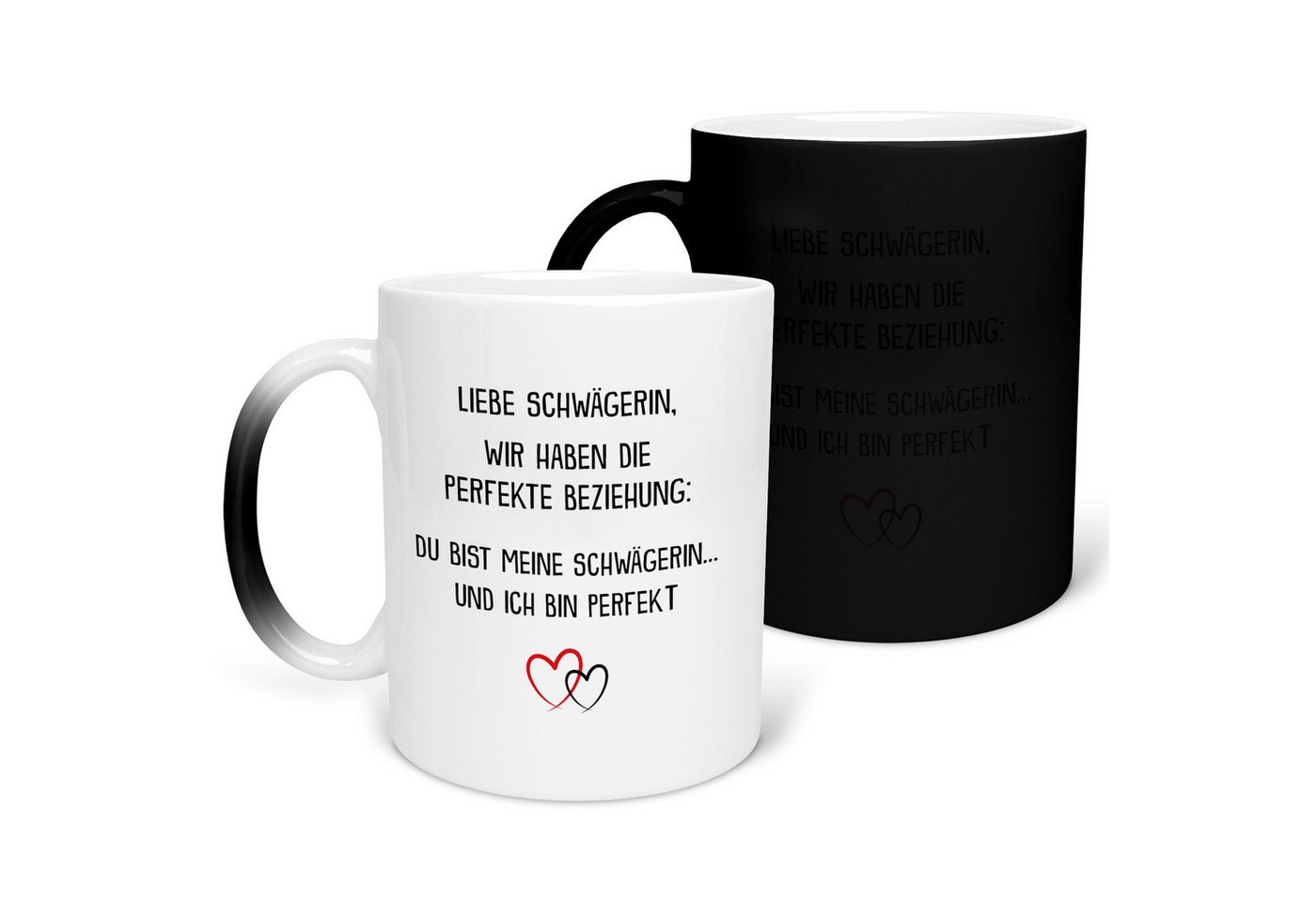 22Feels Tasse Schwägerin Geschenk Hochzeit Idee Frauen Weihnachten Geburtstag Haferl, Keramik, FARBWECHSEL Zaubertasse, Made in Germany von 22Feels