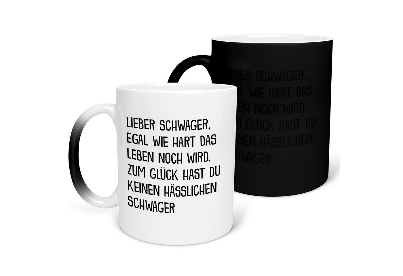 22Feels Tasse Schwager Geschenk von Schwager Hochzeit Weihnachten Geburtstag Idee, Keramik, FARBWECHSEL Zaubertasse, Made in Germany von 22Feels